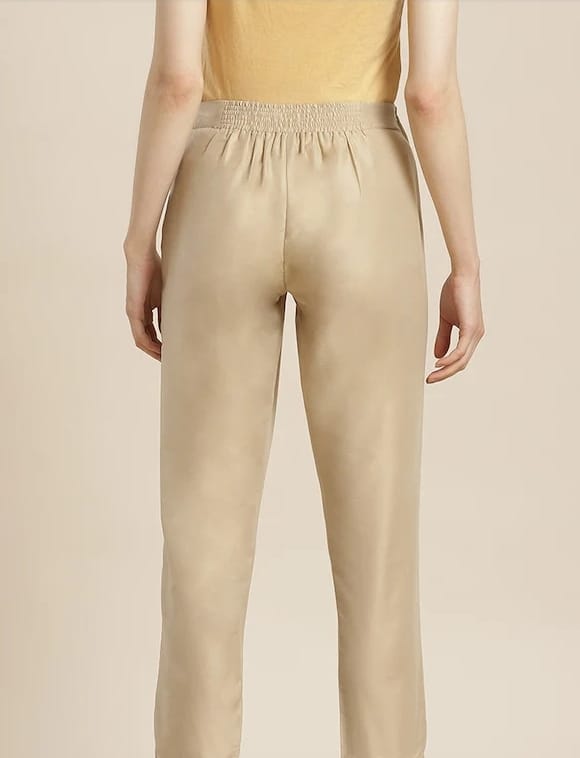 Gold Silk Pants