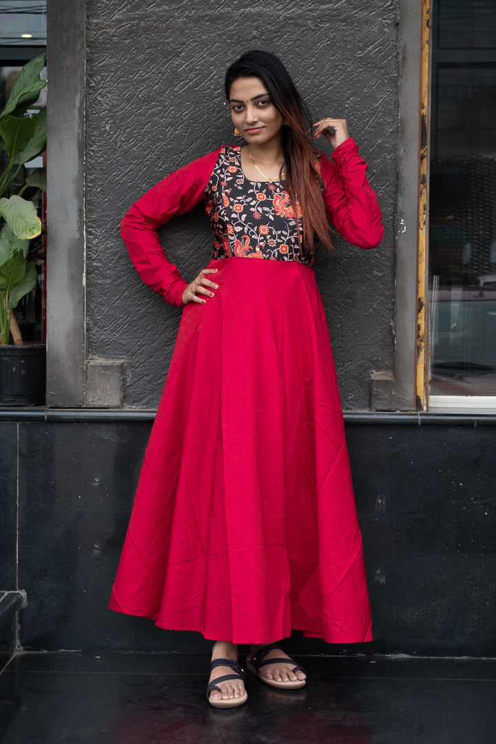 Dahlia - Cotton Silk Anarkali