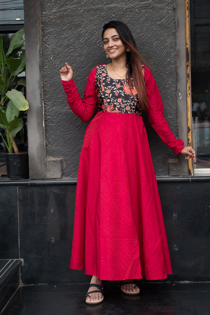 Dahlia - Cotton Silk Anarkali